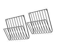 Wall Mounted Literary Rack, Metal Document Organizer with Open Front Loading Brochure Bills or Magazines Storage, Wall Mounted Magazine Holder, Metal File Organizer, Brochure Display Rack, Literary