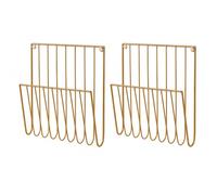 Wall Mounted Literary Rack, Metal Document Organizer with Open Front Loading Brochure Bills or Magazines Storage, Wall Mounted Magazine Holder, Metal File Organizer, Brochure Display Rack, Literary
