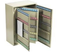 Wall Mounted Locking Key Cabinet Safe - 300 Key Capacity - 375 x 550 x 205mm