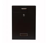 Wall Mounted Locking Vertical Dropbox Mailbox Post box - Safe and Secure (Large) | Made with Galvanized Steel | Yulli