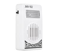 Wall-mounted Loud Telephone Ringer Amplifier with 70db Volume Strobe Flash Fits Landline Phones 6P2C Connector