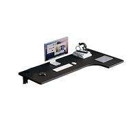 Wall Mounted LSd Corner DeskFloating Laptop Table for Home Office Study Bedroom Bathroom or BalconyFoldable SpaceSaving (90x70x50cm / 35.4x27.5x19.6in Black)
