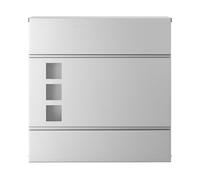 Wall-mounted Mail Box with Lock, Silver