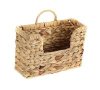 Wall Mounted Mail Organizer Rack Woven Storage Basket for Papers Books Envelopes Brochures 11.81x4.33x9.84inch