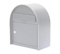Wall Mounted Mailbox for Outside, Locking Residential Mailboxes with Key Lock, Metal Secure Hanging Dropbox for Home Office School, 13 * 7 * 15in(White)