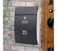 Wall Mounted Mailbox, Wall Mounted Mailbox Installation, Indoor And Outdoor Universal Vertical Mailbox, Metal Large Capacity Home Office