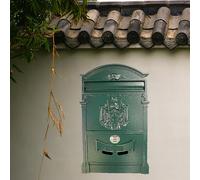 Wall Mounted Mailbox with Password Lock, Retro European Design, Secure Keyless Entry for Home Office Outdoor Use