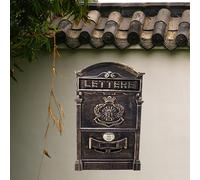 Wall Mounted Mailbox with Password Lock, Retro European Design, Secure Keyless Entry for Home Office Outdoor Use