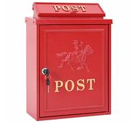 Wall Mounted Mailbox with Storage with Door Cast Aluminum Vintage Style vidaXL