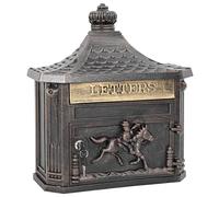 Wall Mounted Mailbox with Storage with Door Cast Aluminum Vintage vidaXL