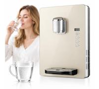 Wall-mounted Mains Fed Water Cooler Dispenser, 2200w Instant Hot Water Dispenser, With Electronic Child Lock, Heating 30l/h, Ice And Warm Dual, 3s Heat, 0.1-0.4 Mpa Water Inlet, For Office