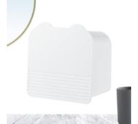 Wall Mounted Makeup Organizer - Bathroom Storage Box, Sanitary Napkin Holder, Folding Canister Container, Dustproof Lid, Space Saving Wall Mounted Organizer | Bathroom Storage for Girls