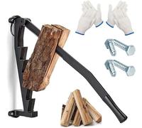 Wall Mounted Manual Log Splitter, Firewood Cutter For BBQ Grills And Home Use