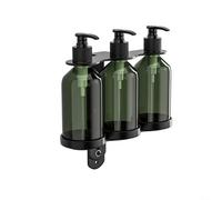 Wall Mounted Manual Soap Dispenser Pump Bottle,shower dispenser wall mounted wall mounted soap dispenser,Stainless Steel Holder for Shower (3 Bottles)
