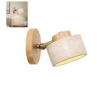 Wall Mounted Marble Adjustable Candle Holder, Natural Stone Wall Sconce, Wired Bathroom Light, Nordic Medieval Candle Holder (12 * 20cm,white)