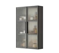 Wall-Mounted Medicine Cabinet 3-Tier Hanging Storage Rack for Bathroom Kitchen & Living Room - Glass Displayfor Efficient Home Decor & Space Saving