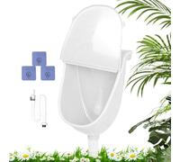 Wall Mounted Men Urinal - Spill Proof Flush System | Commercial Bathroom Urinal with Cover Urine Diverter Hose Portable Outdoor Use for Dorm Camping Vehicle Yard Toilet Heavy Duty