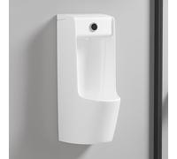 Wall Mounted Men's Adult Urinal Commercial Toilet, High Efficiency Flushing Intelligent Sensor Toilet Splash-Proof Male Urinal Space-Saving(White)