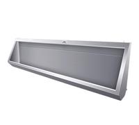 Wall-Mounted Men's Flushing Urinal, 304 Stainless Steel Urinal Trough with Drain Pipe, 100CM/150CM Commercial Urinal Adult Urinal Large Outdoor Toilet, for Schools/Construction Sites/Public Places