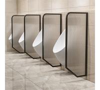 Wall-Mounted Men's Urinal ion Black Urinal Divider for Schools Kindergartens & Public Restrooms - 1 Piece Toilet