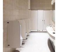Wall-Mounted Men's Urinal Screen Toilet Partition, Commercial Public Toilets Urinal Screen Toilet Partition, for Schools, Shopping Malls, Public Places (Color : White, Size : 3 pcs)