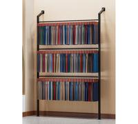 Wall-Mounted Metal Fabric Sample Display Rack, 62.2in Clothes Hanger & Scarf Organizer, Stylish Home Textile Storage Solution for Rolls & Samples