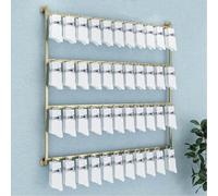 Wall-Mounted Metal Jewelry Organizer and Keychain Display Stand | Space-Saving Hooks for Socks and Accessories | Ideal for Retail and Showcase