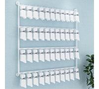 Wall-Mounted Metal Jewelry Organizer and Keychain Display Stand | Space-Saving Hooks for Socks and Accessories | Ideal for Retail and Showcase