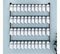 Wall-Mounted Metal Jewelry Organizer and Keychain Display Stand | Space-Saving Hooks for Socks and Accessories | Ideal for Retail and Showcase