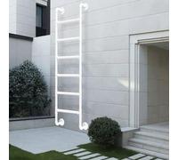 Wall Mounted Metal Ladder for Home Loft, Heavy Duty Wrought Iron Attic Bunk Bed Ladder, Supports Up to 330 lbs