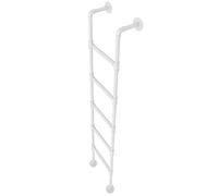 Wall Mounted Metal Ladder for Home, Wrought Iron Design for Fire Escape, Suitable for Outdoor and Indoor Use, Adjustable Height 100cm to 300cm