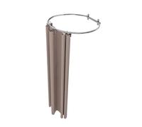 Wall-Mounted Metal O-Shaped Dressing Room with Track - Portable Changing Room for Clothing Store, Space-Saving Movable Locker Room