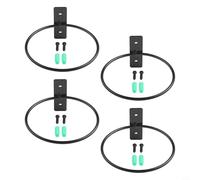 Wall Mounted Metal Rings for Flower Pots and Ring Planters Built to Accommodate Air Plants and Small Potted Varieties in Vertical Garden Setups (5in)