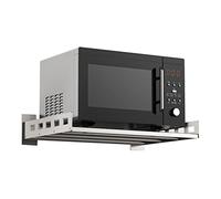 Wall-mounted microwave bracket,Stainless Steel Wall-Mounted Microwave Shelf Heavy-Duty Storage Rack for Commercial & Home Use Durable Metal Bracket with Installation Kit for Kitchen