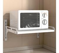 Wall Mounted Microwave Oven Rack 22in Kitchen Storage nizer for Microwave & Appliances White Shelving Unit for Home & Commercial Use Space Saving Shelf for Condiments
