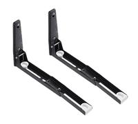 Wall-Mounted Microwave Shelf - 304 Stainless Steel, Foldable Oven Stand, 20.3 x 21.6 cm, Retractable Microwave Bracket, Kitchen Storage, Restaurant Accessory, Space-Saving Solution