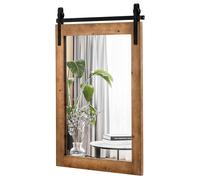 Wall Mounted Mirror Vanity Make Up Farmhouse Wall Rectangle Decorative