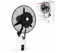 Wall-Mounted Misting Fan, Oscillating Outdoor Cooling Fan with 3 Wind Modes, Waterproof Spray, Heavy Duty for Garage, Workshop, Barn, Industrial
