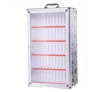 Wall-Mounted Mobile Phone Large Capacity 12-60 Slots Cell Phone Storage Cabinet Unified Management Box for Classroom and Home Use
