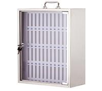 Wall Mounted Mobile Phone Locker with Handle 48 Compartment Security Cabinet for Classroom Office Factory Secure Storage Solution with Lock