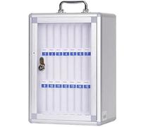 Wall-Mounted Mobile Phone Storage Cabinet 12/24/36/48/60 Slots Secure Locker with Locks & Keys for Office Classroom Gym - Perfect for nizing Devices (24 Slots)