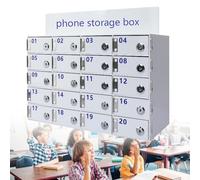 Wall-Mounted Mobile Phone Storage Cabinet - Lockable Safe Box with 30 Slots for Secure Device Storage, Perfect for Offices, Schools, Events & Public Areas