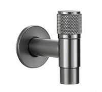 Wall Mounted Mop Sink Faucet, Stainless Steel Single Lever Tap For Cold Water Leak-Proof Outdoor Garden Tap For Laundry Room Bathroom Washing Machine (grey)
