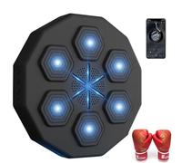 Wall Mounted Music Boxing Machine With LED Electronic, Smart Boxing Training Equipment USB Charging For Home Exercise Fun Gift, Wall Mount Punching Pad (Color : Boxing Machine)