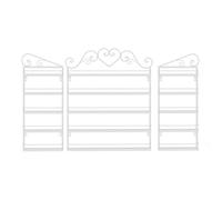 Wall Mounted Nail Polish Shelf Set Multi Purpose Makeup Organizer for Salons & Retail Stores Floating Shelves for Cosmetics Essential Oils Tattoo Ink Storage