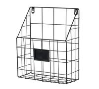 Wall Mounted Newspaper Rack, Metal Wire Newspaper Rack, Wire Newspaper Rack, Simple Stylish Storage Organizer for Brochures, Books, Mail and All Kinds of Newspapers