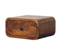 Avora Mini Wall-Mounted Chestnut 1 Drawer Nightstand