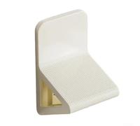 Wall-Mounted No-Drill Footrest for Shower Pedicure Support with Robust Plastic Construction and Stability (White)