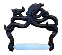 Wall Mounted Octopus Loo Roll Holder In Cast Iron