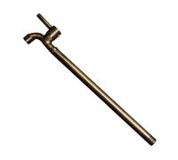 Wall-Mounted Outdoor Garden Faucet Tap - Stainless Steel Bronze 18cm Cold Water Single Handle Perfect for Pool & Hose Use Durable Mesh Cap for Long-Lasting Performance